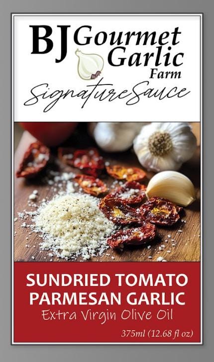 Sundried Tomato Parmesan Garlic Olive Oil EVOO